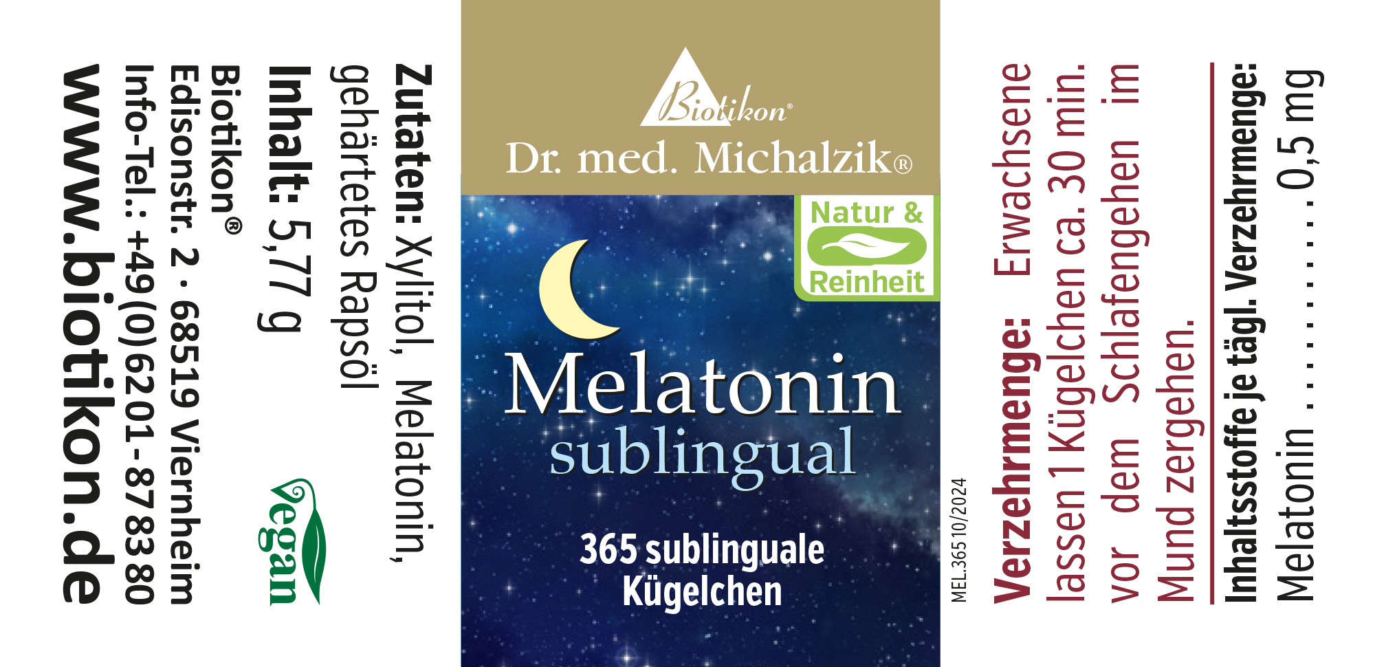 Melatonina sublinguale