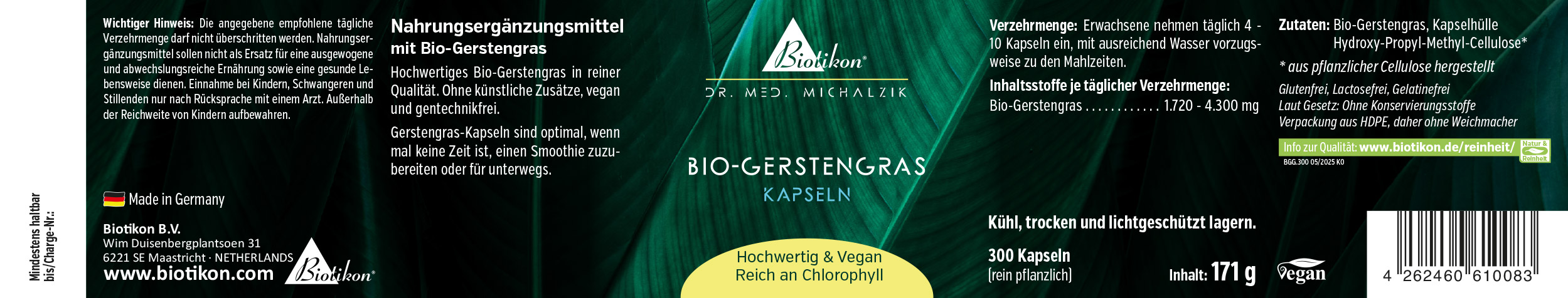 Erba d'orzo biologica