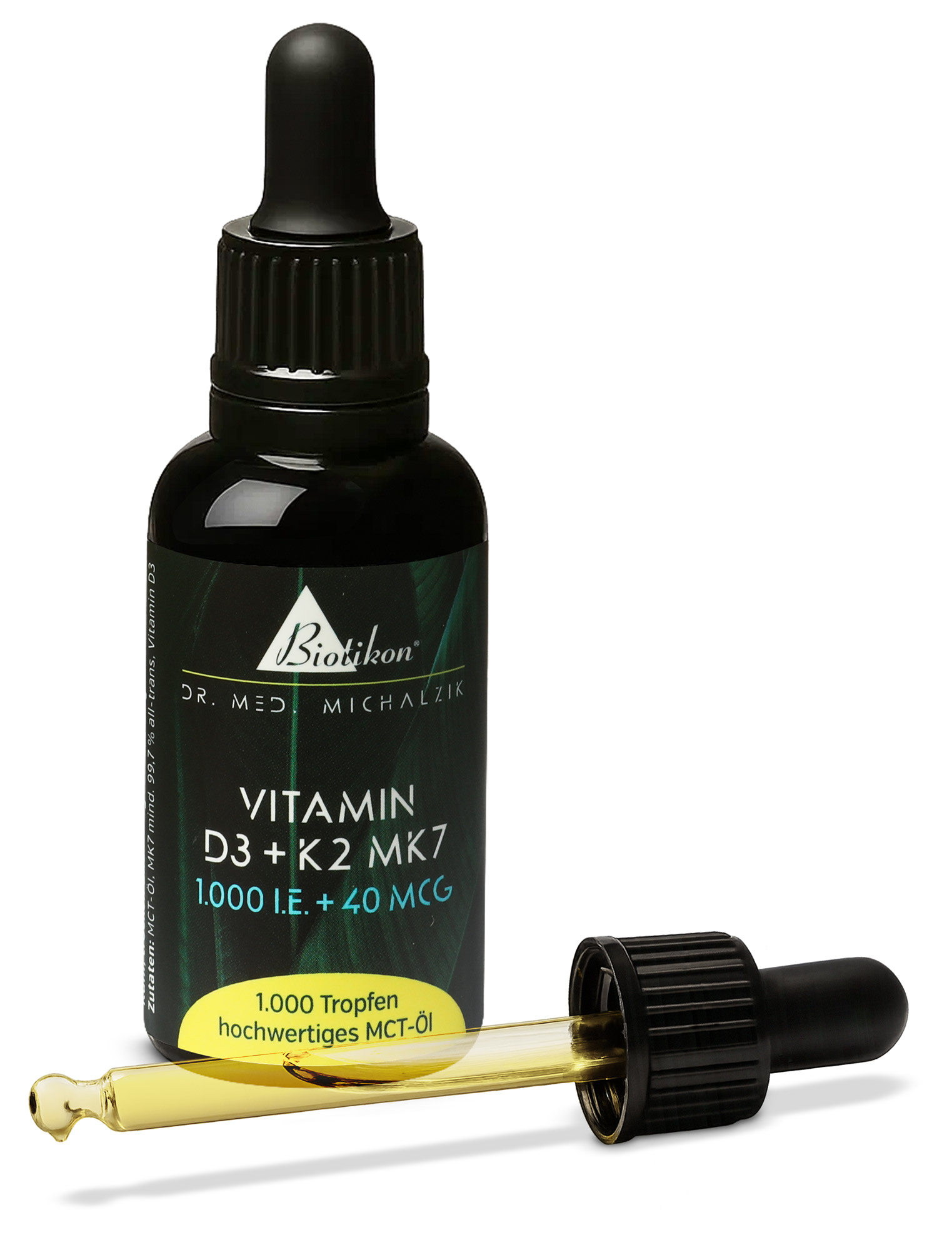 Vitamina D3 + K2 MK7, 1.000 UI + 40 µg (30 ml)