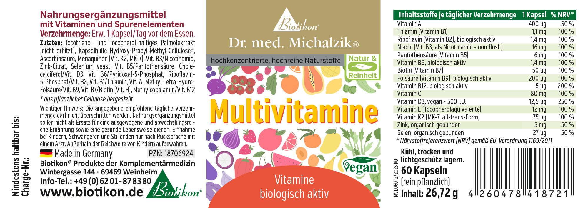 Multivitamins di Dr. med. Michalzik
